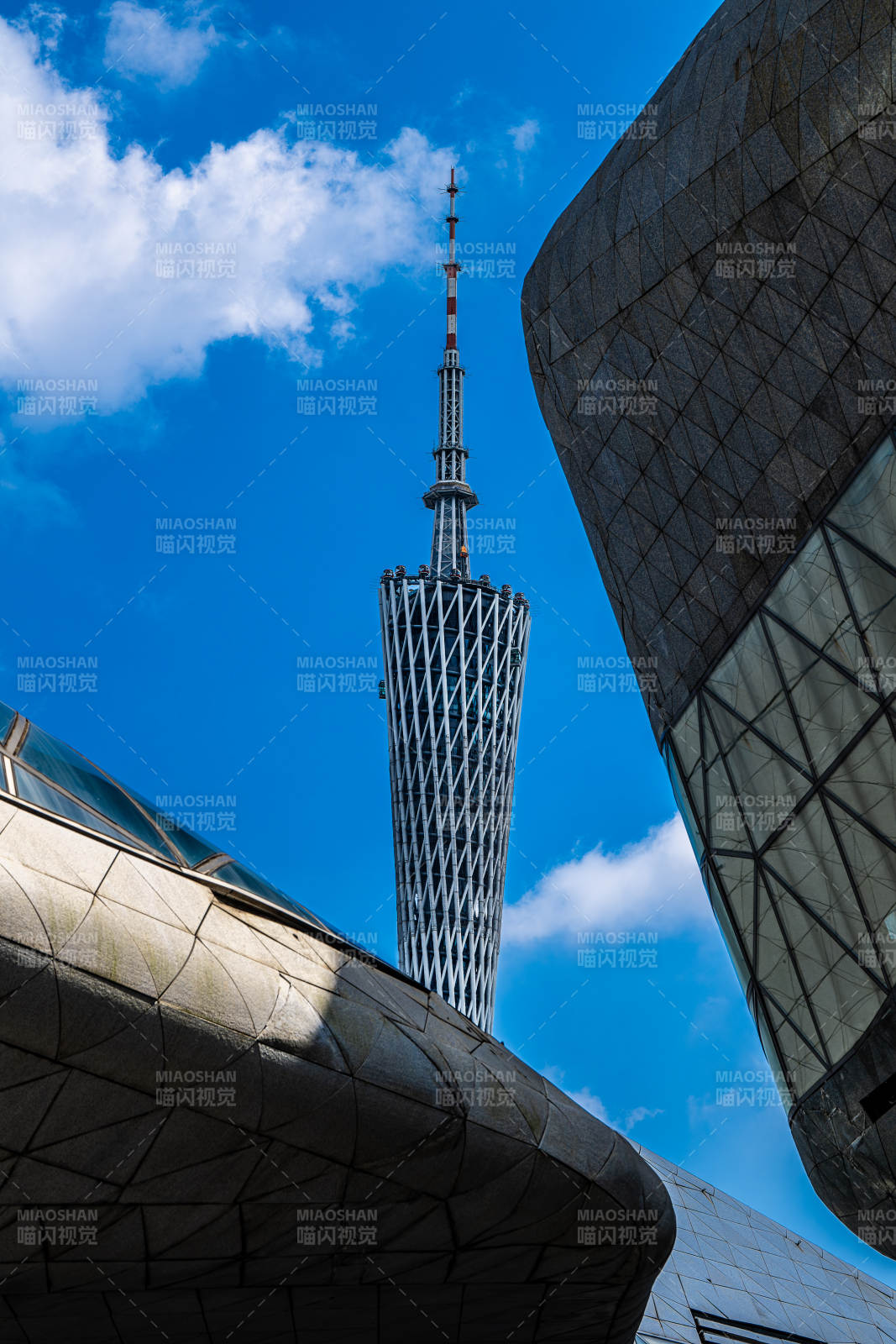 广州塔与现代建筑群图片