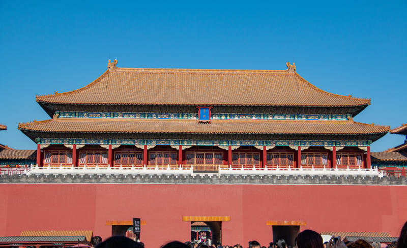 故宫午门 红墙黄瓦图片