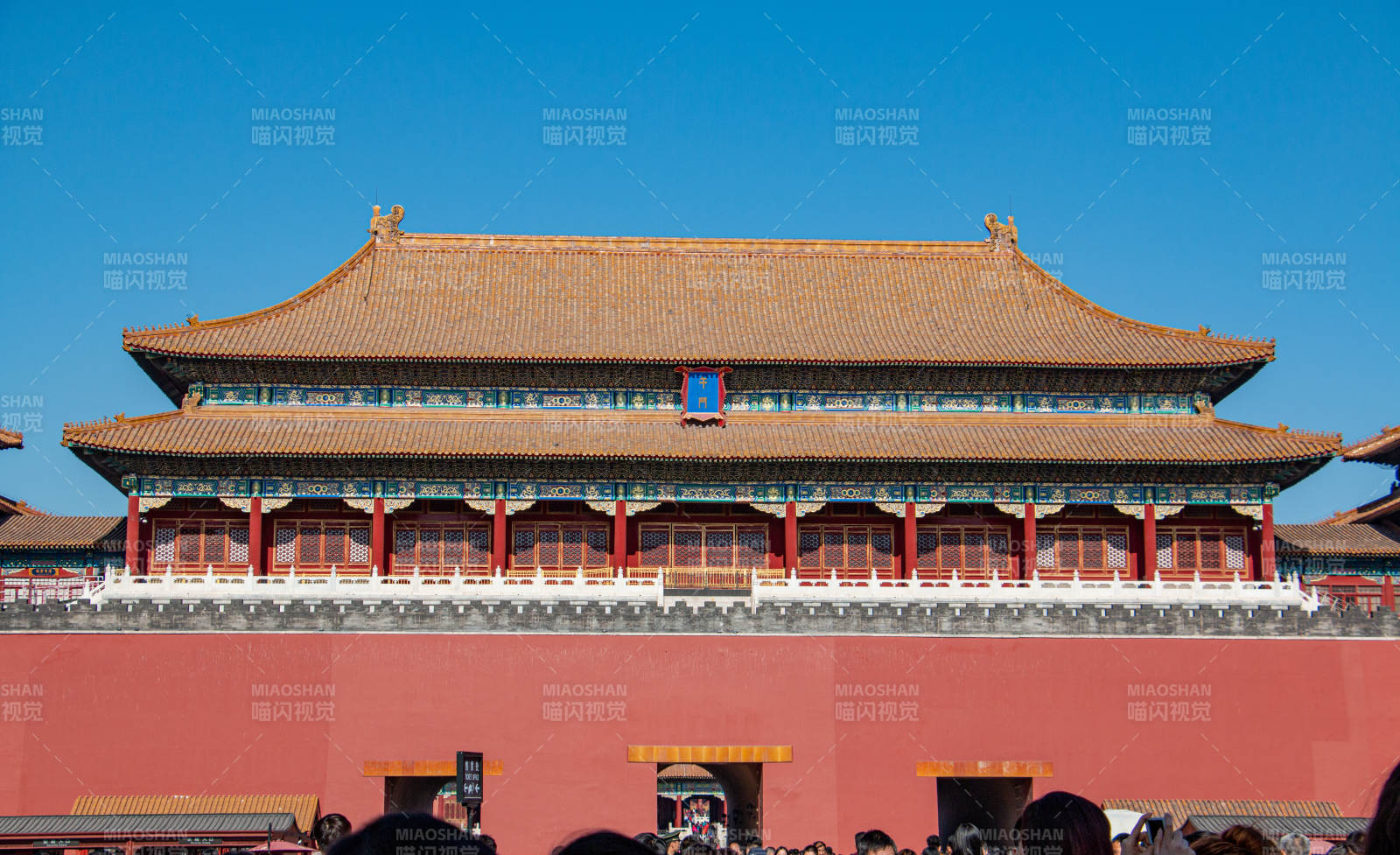 故宫午门 红墙黄瓦图片