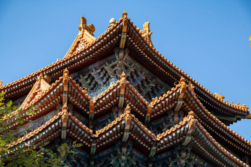 古建筑飞檐斗拱细节图图片