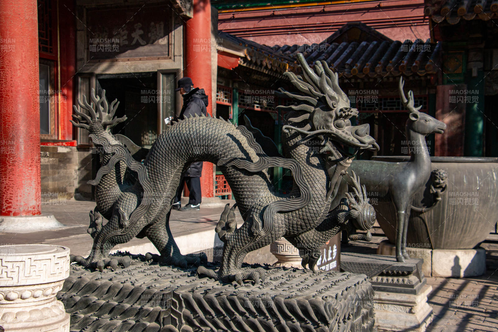 龙雕古韵 庭院生辉图片