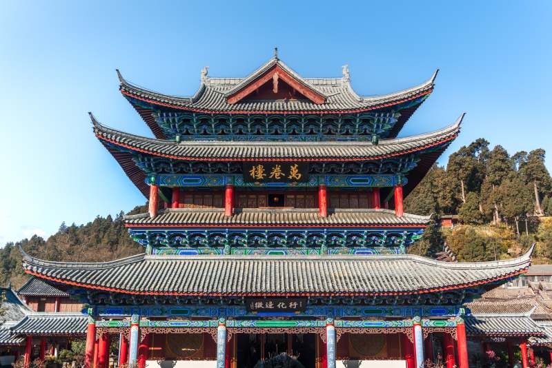 云南丽江木府古建筑图片