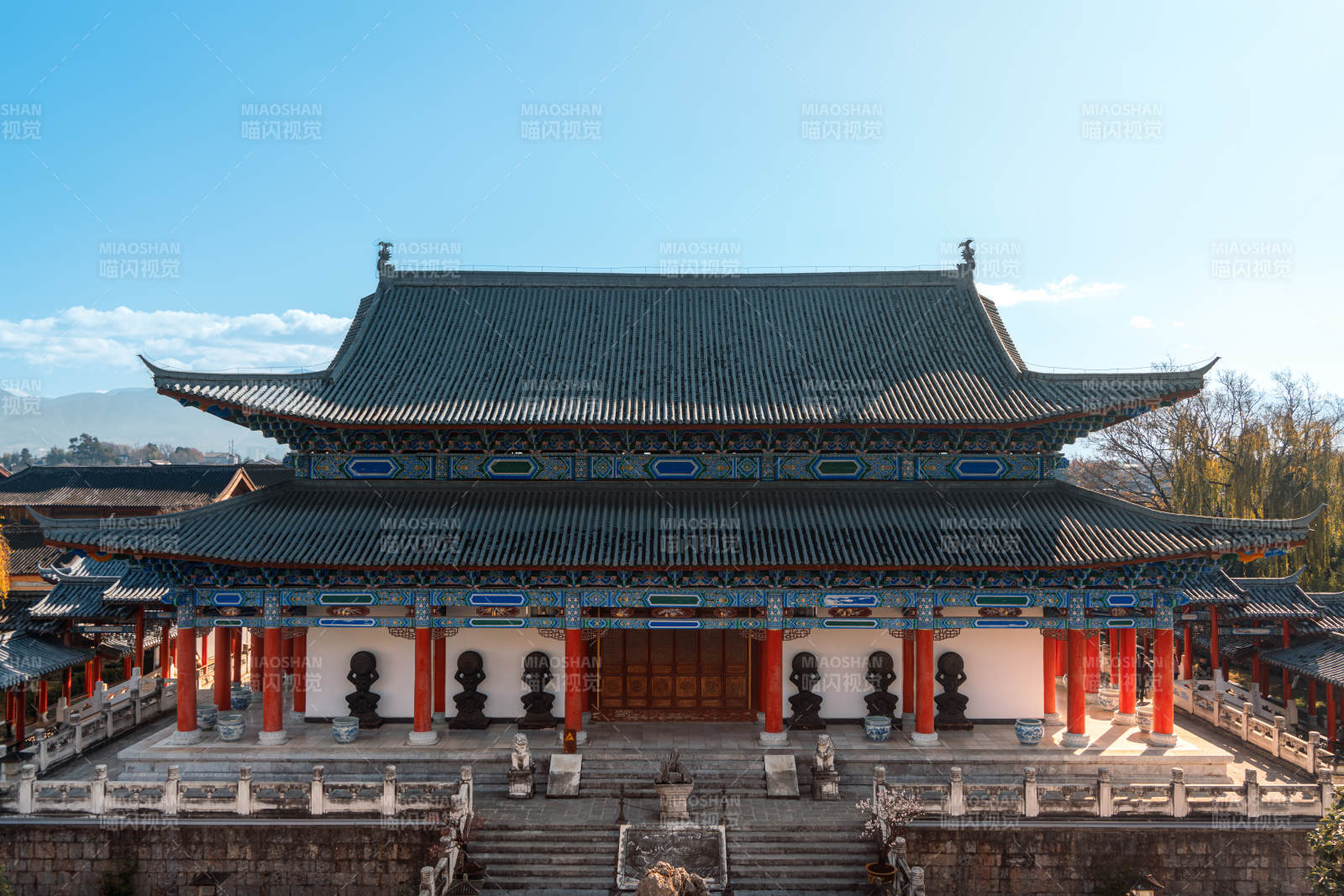 云南丽江木府古建筑图片