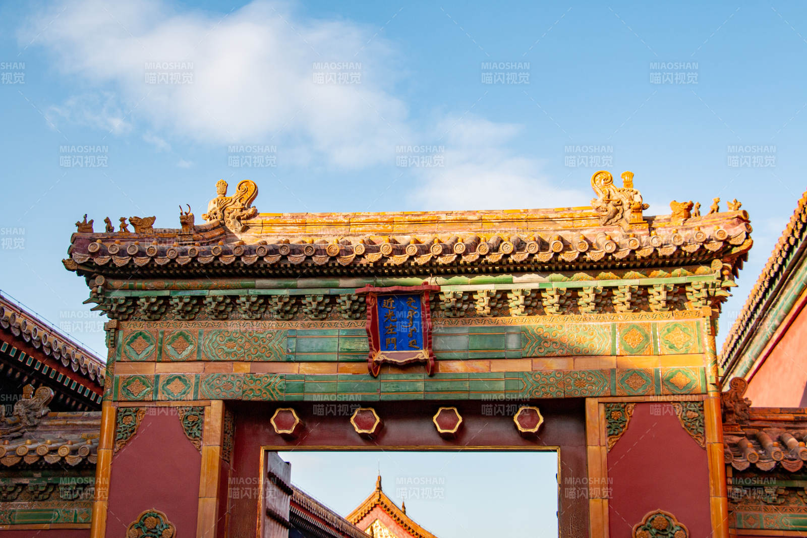 故宫门楼细节特写图片