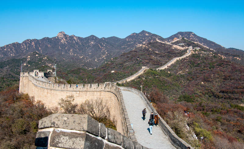 长城秋景 山峦叠翠图片