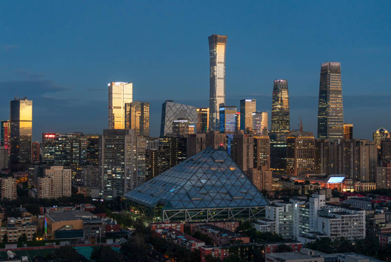 北京夜景 现代都市风采图片