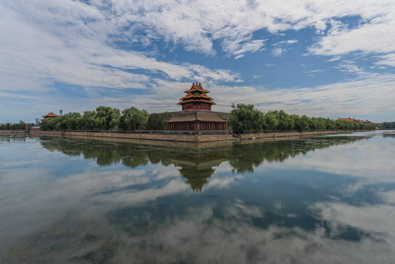 故宫角楼倒影如画图片