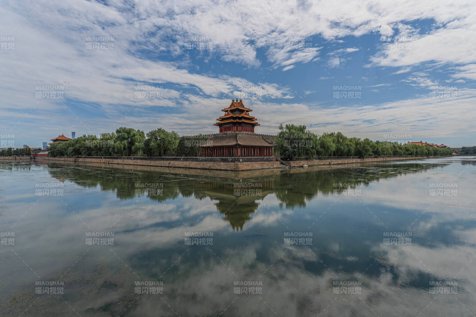 故宫角楼倒影如画图片
