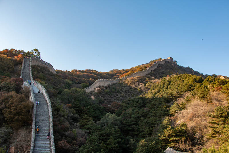 长城秋色 山林映衬图片