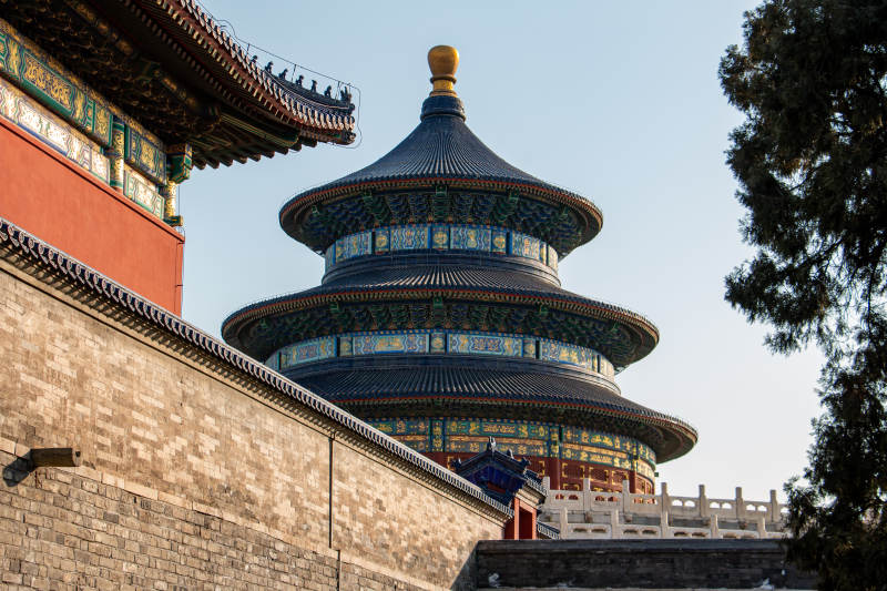 天坛祈年殿古建筑风光图片