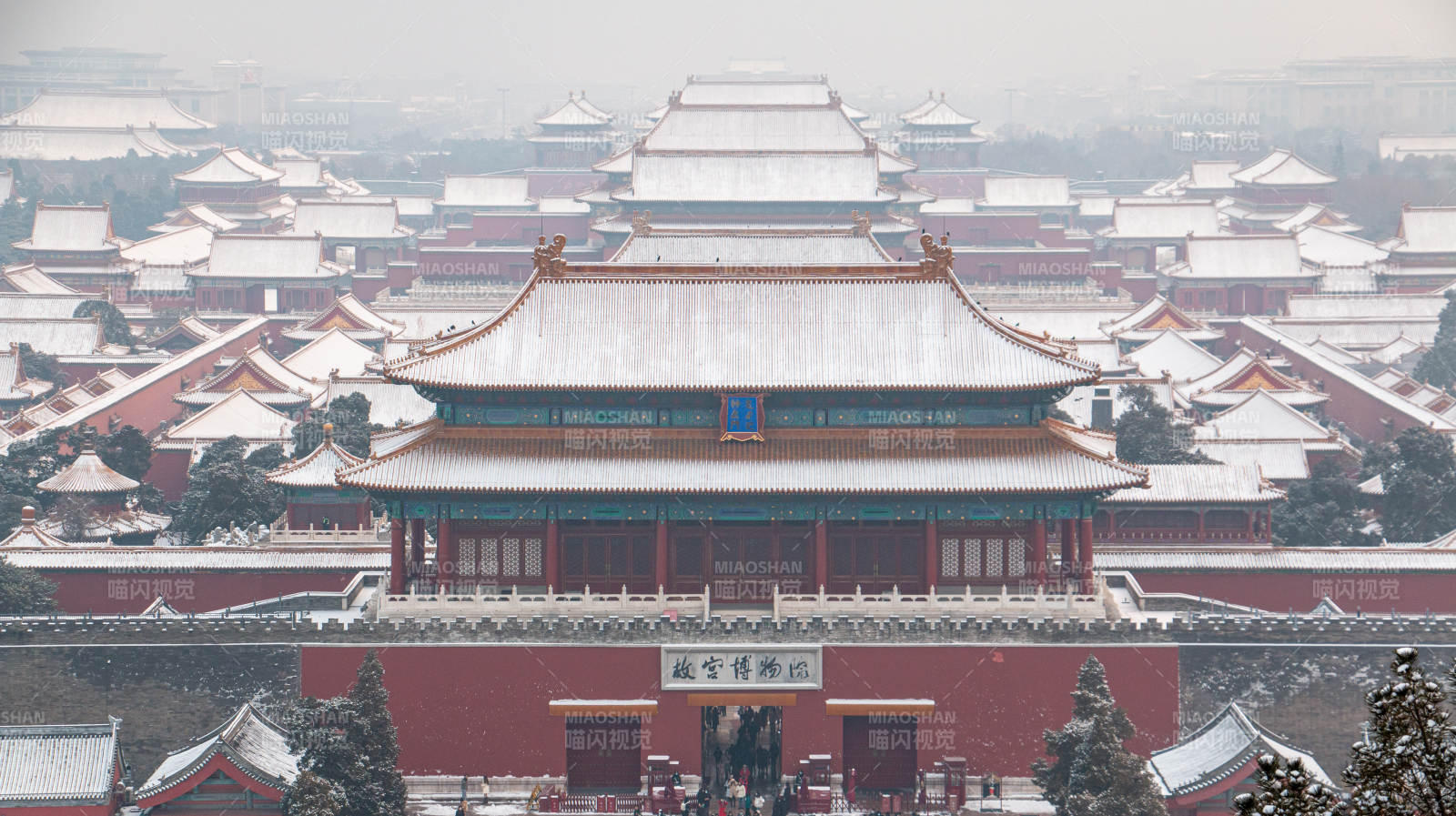 雪后故宫全景古韵悠然图片
