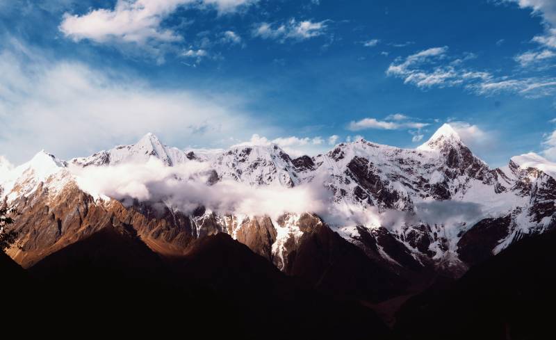 林芝南迦巴瓦峰雪山风光图片