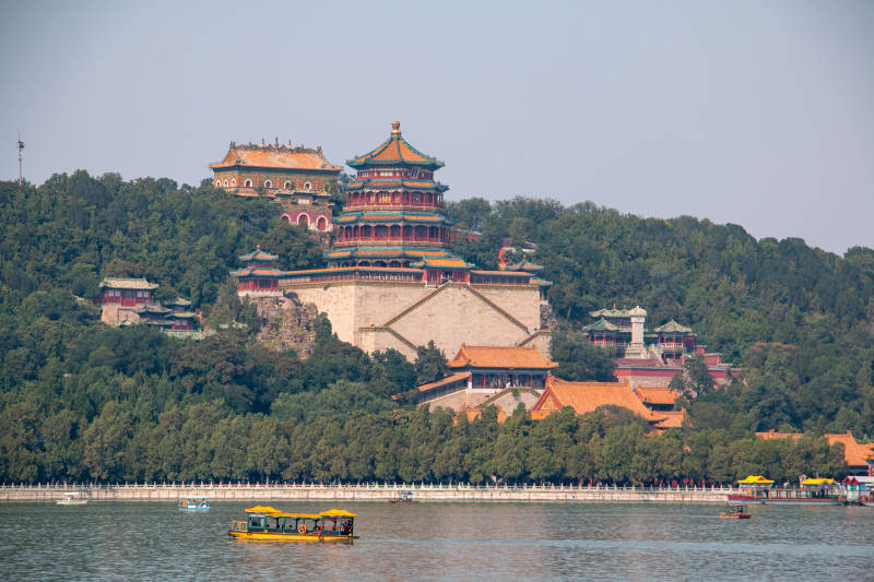 颐和园山水风光图图片