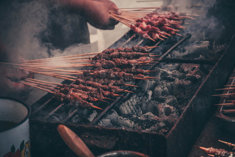 烧烤串香 烟火人间图片