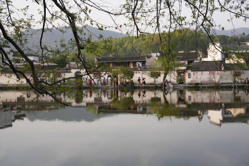 安徽宏村水景 宁静悠然图片