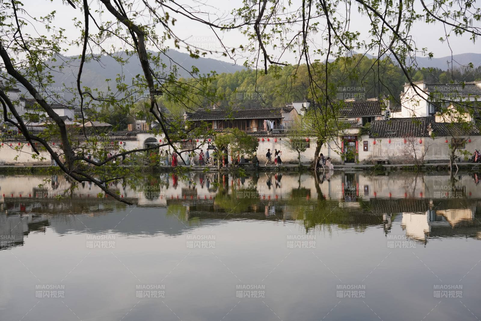 安徽宏村水景 宁静悠然图片