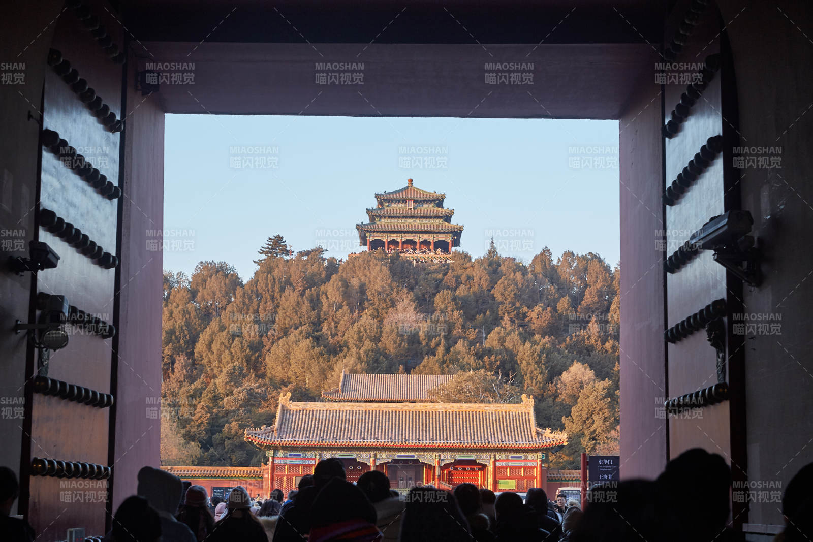 故宫景山公园远眺图片