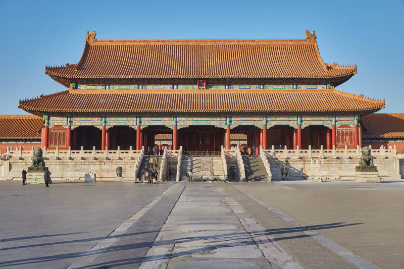 故宫太和殿前广场图片