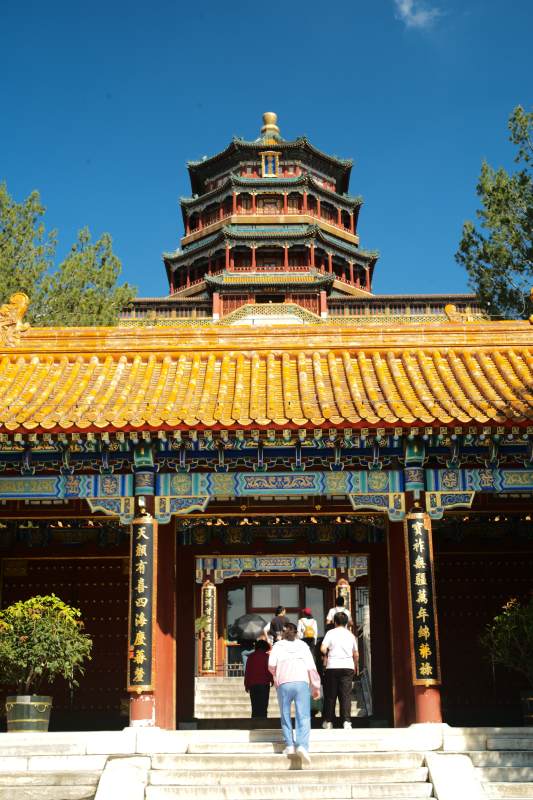 颐和园佛香阁前的建筑图片