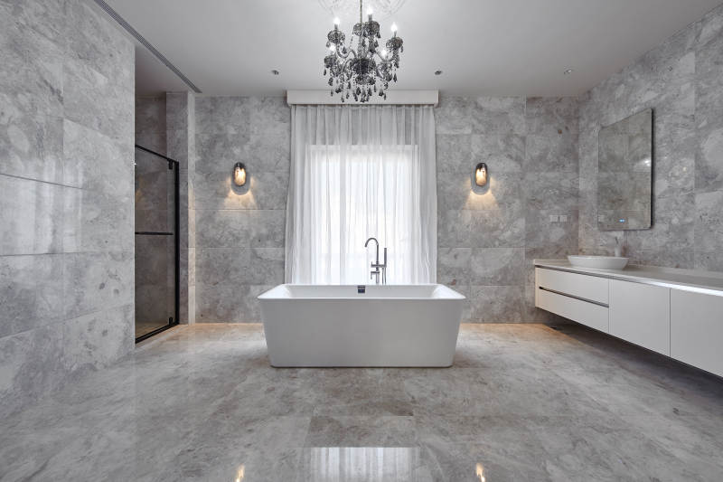 现代奢华大理石浴室设计图片