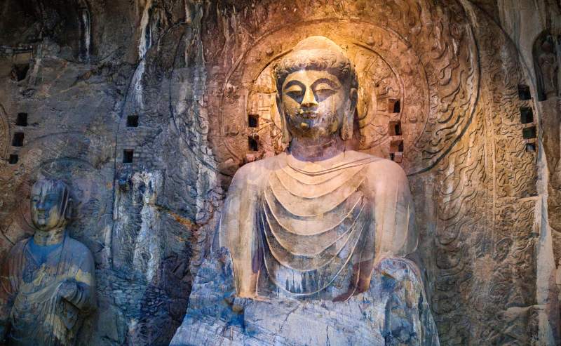 洛阳龙门石窟卢舍那大佛图片