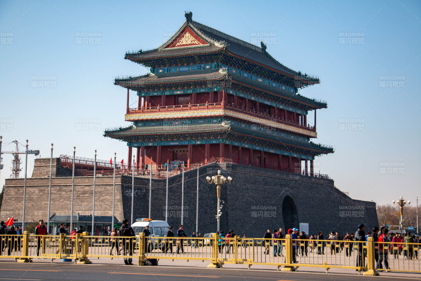 北京正阳门城楼风光图片