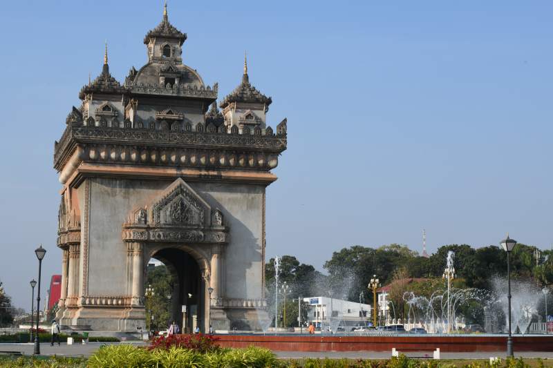 老挝万象凯旋门图片