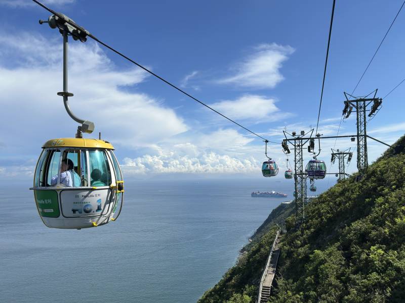 香港海洋公園纜車图片