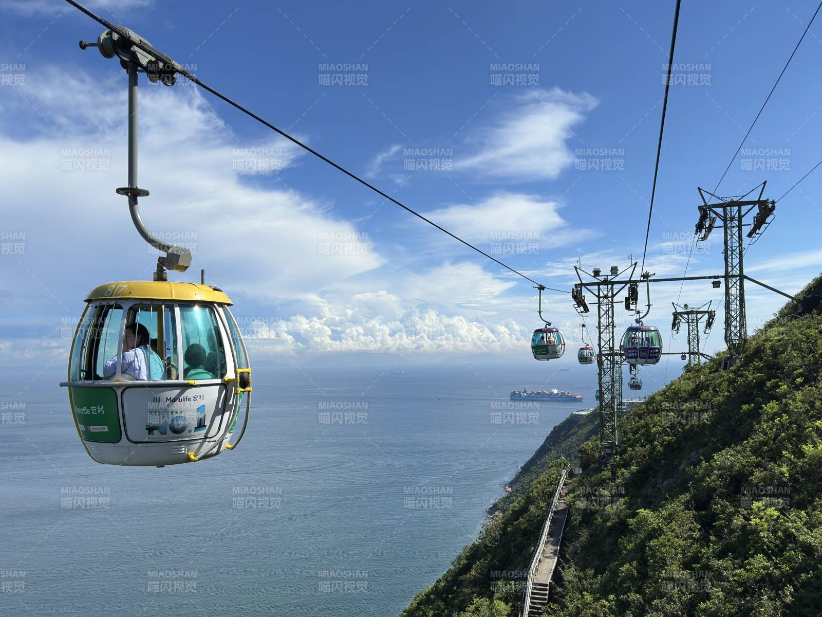 香港海洋公園纜車图片