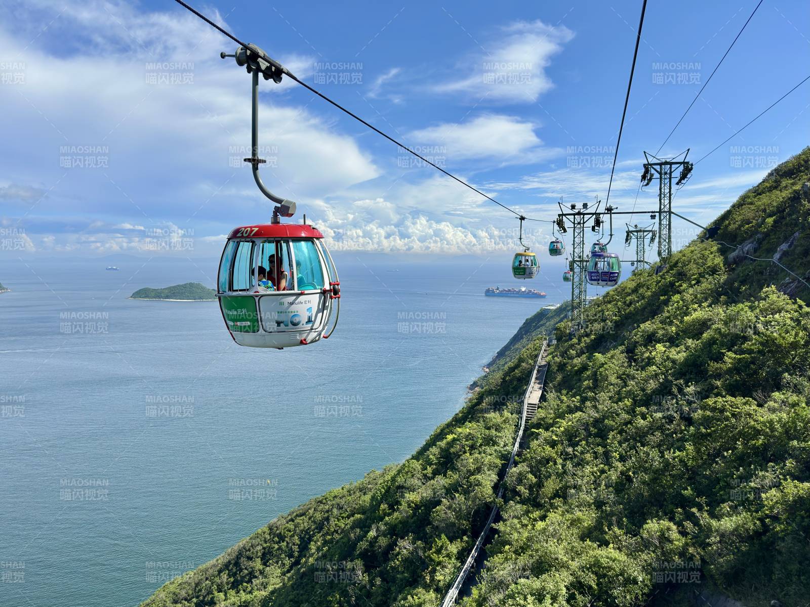 香港海洋公園纜車图片