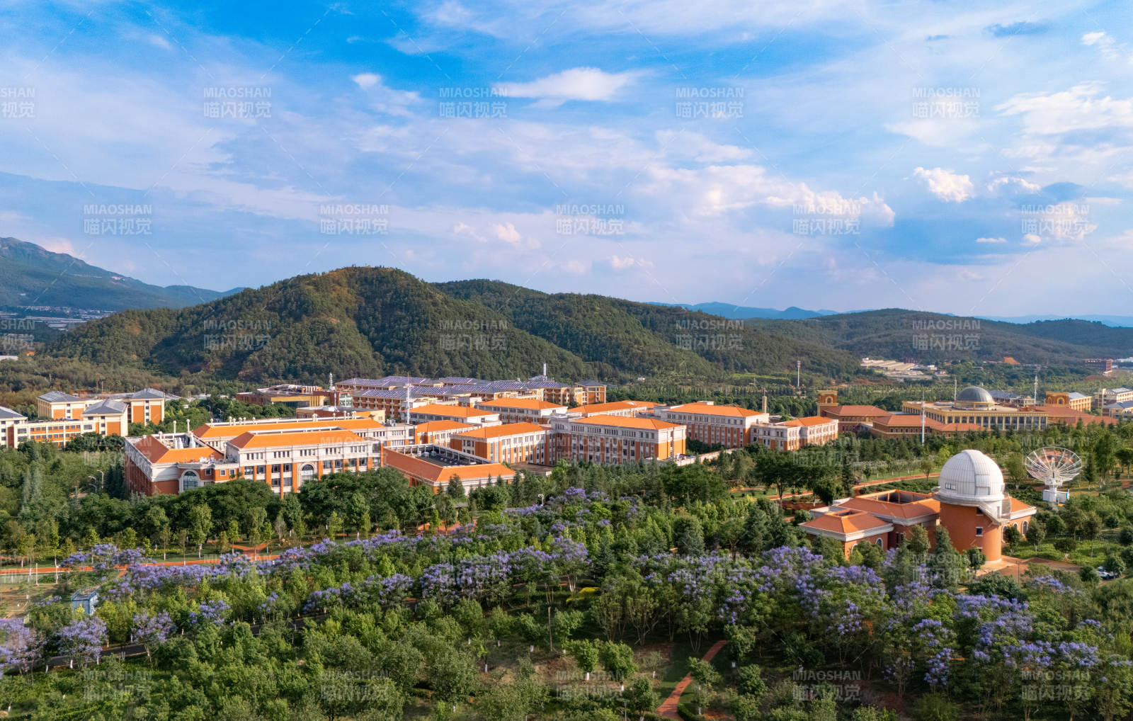 云南大学校园俯瞰图图片