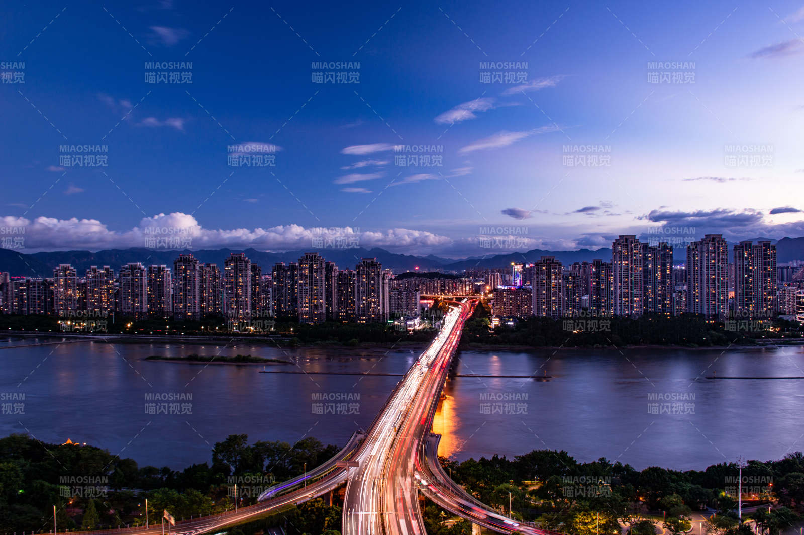 福州尤溪洲大桥夜景图片