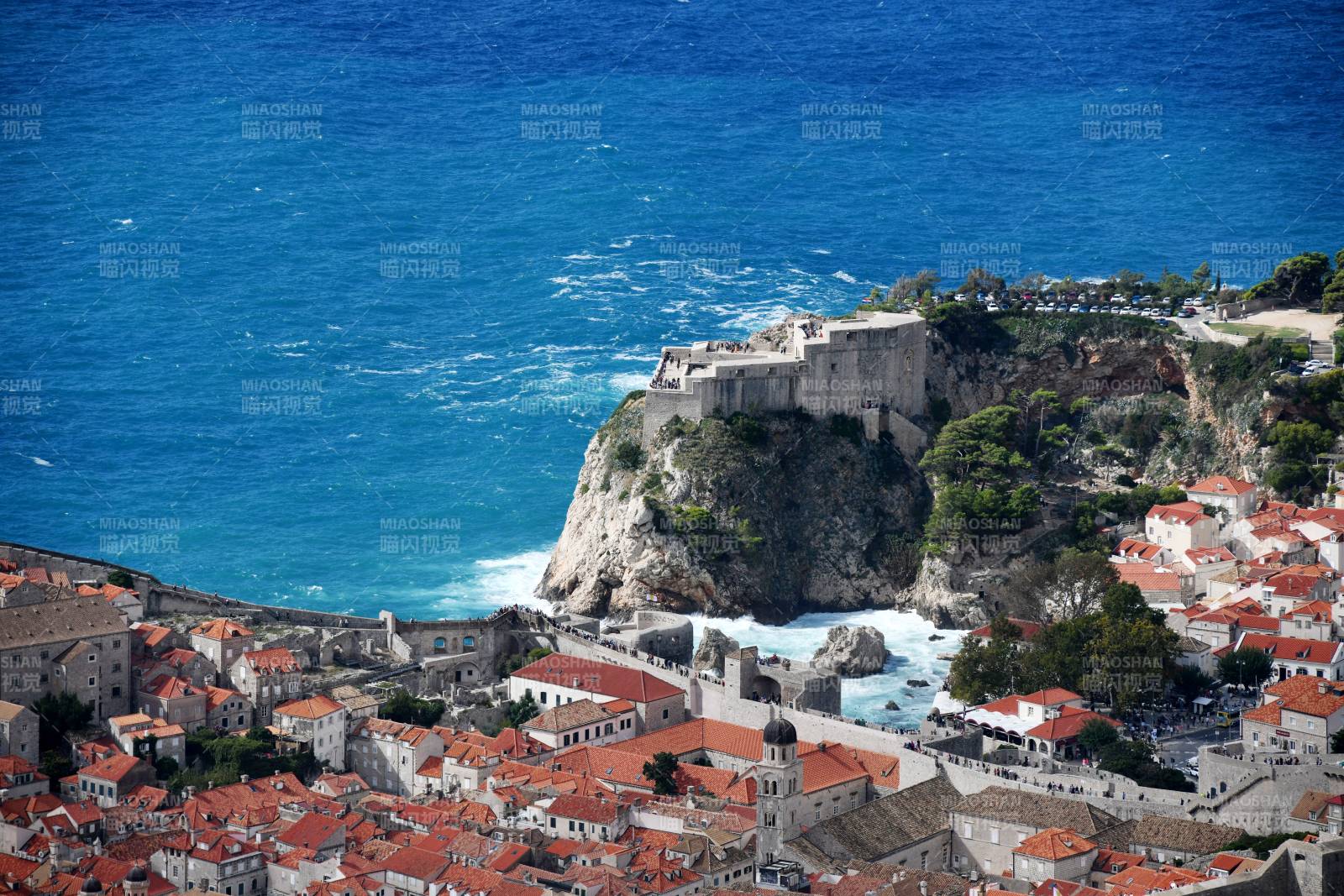 杜布罗夫尼克古城与海景图片