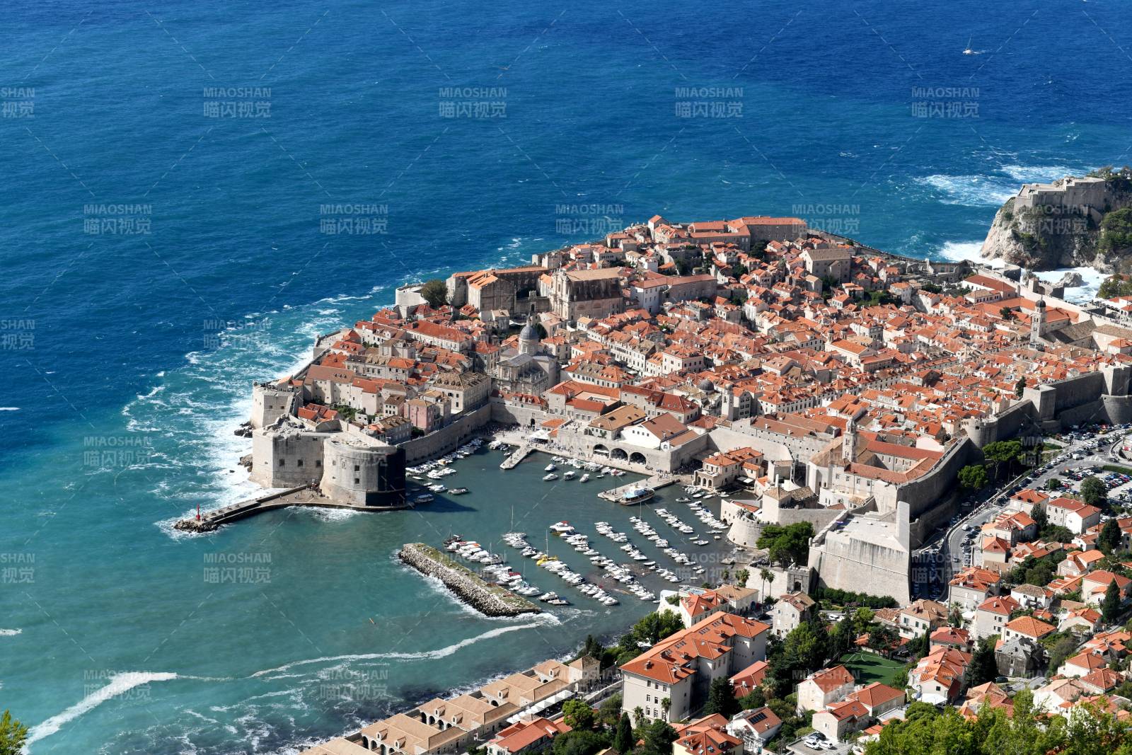 杜布罗夫尼克古城风光图片