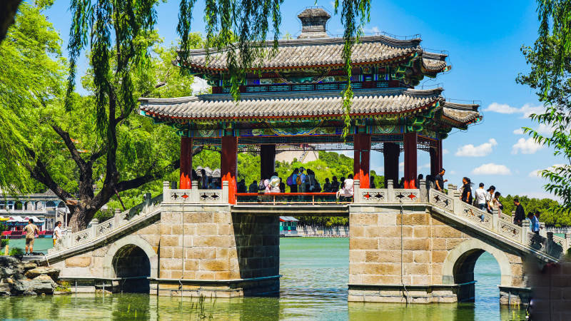 颐和园豳风桥图片