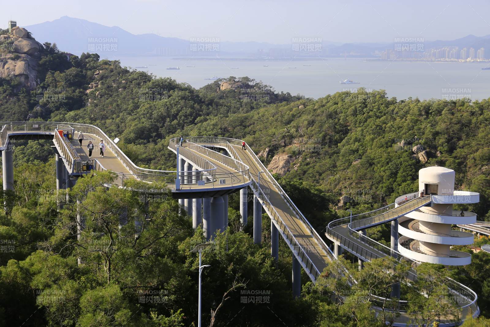 厦门山海步道与自然风光图片