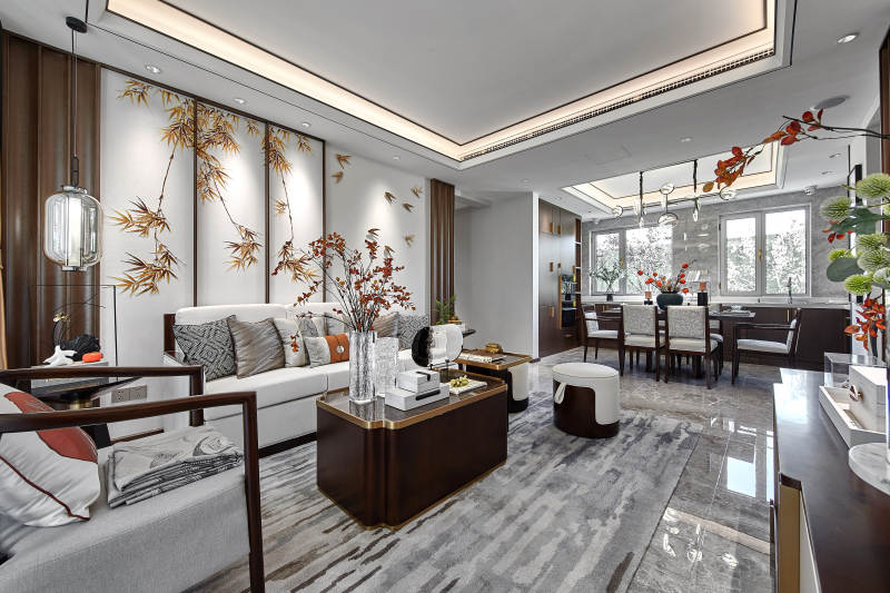 现代中式客厅设计图片