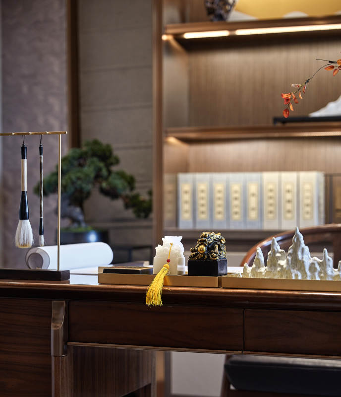 中式书房雅致布置图片