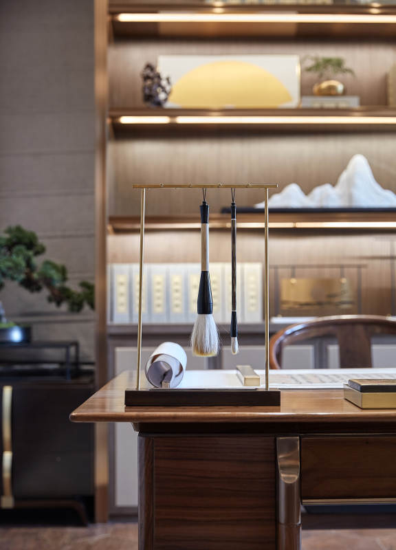 中式书房雅致笔墨书香图片