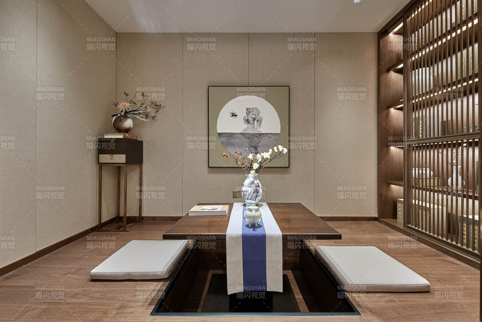 现代中式茶室设计图片