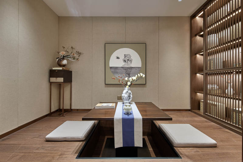 现代中式茶室设计图片