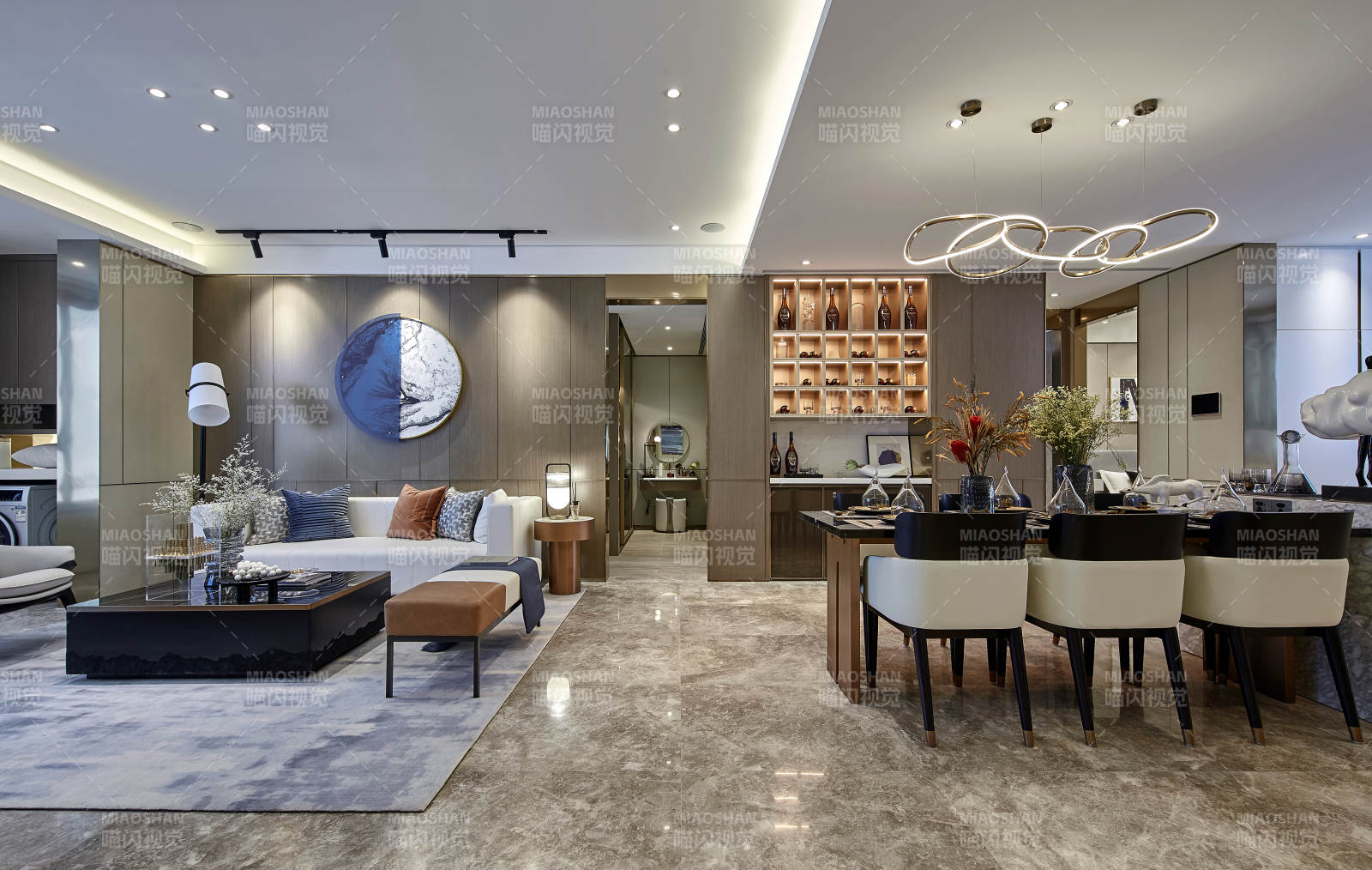 现代简约客厅餐厅设计图片