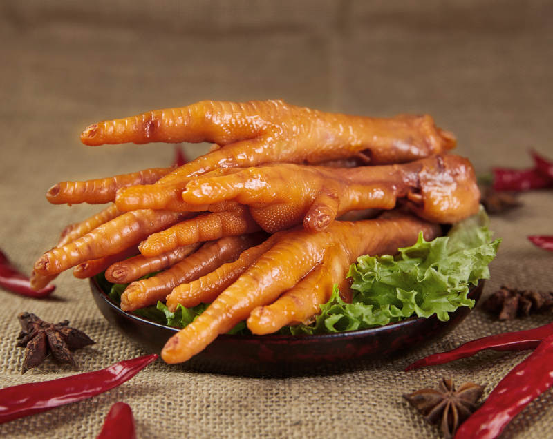 香辣卤鸡爪图片