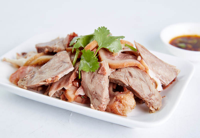 香辣猪头肉拼盘图片