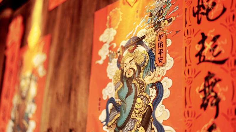 门神护佑平安图图片