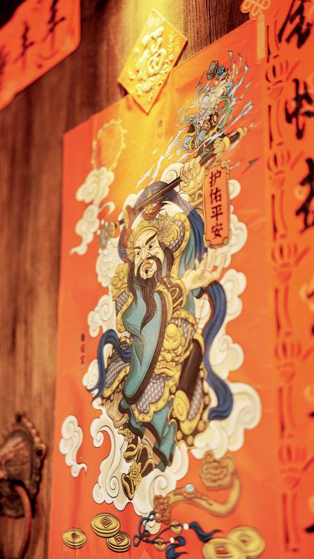 门神护佑平安年画图片