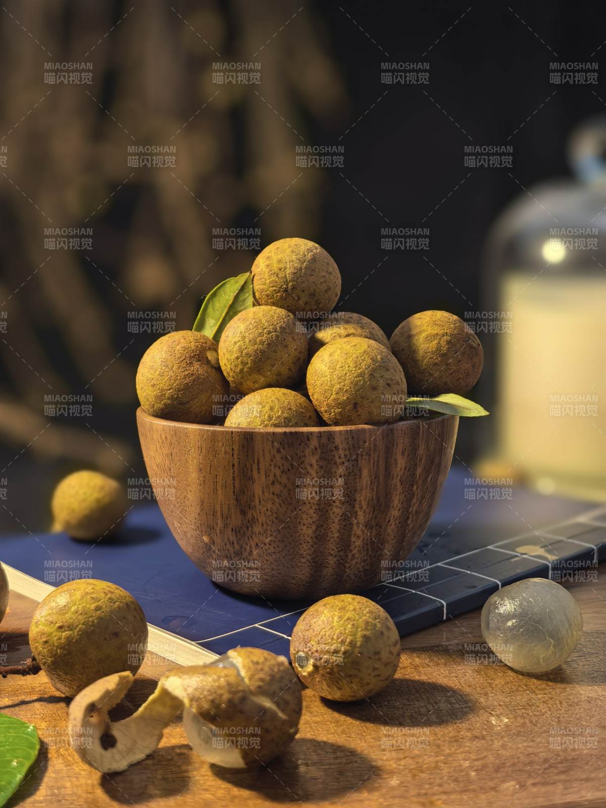 龙眼果盘静物摄影图片