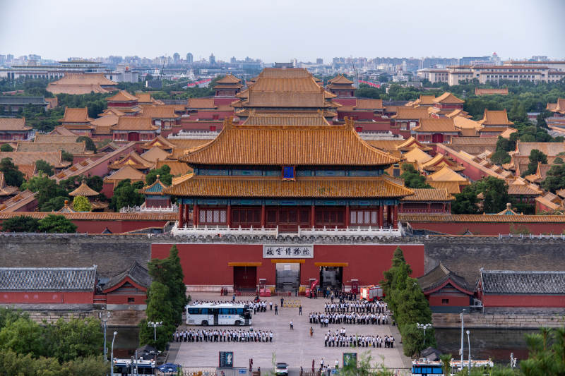 故宫博物院全景图图片