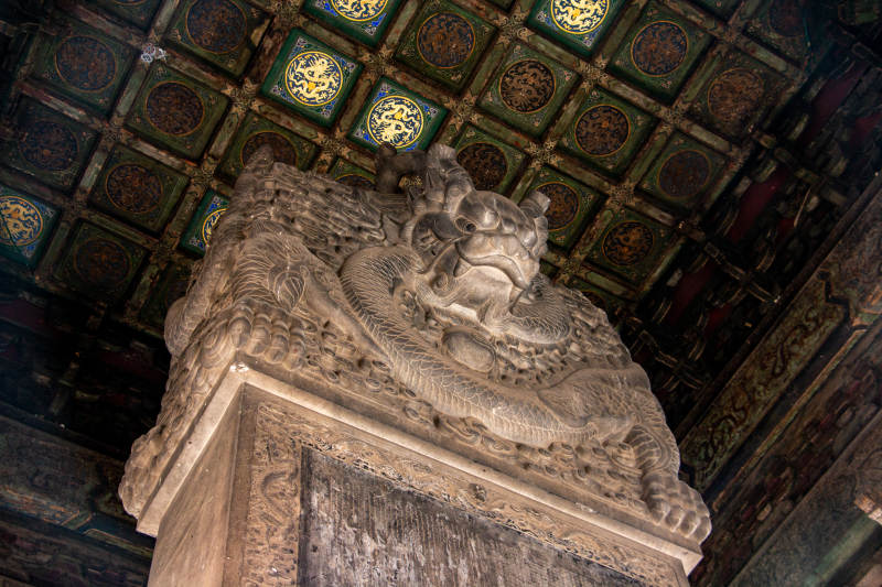 北京历代帝王庙里御碑图片