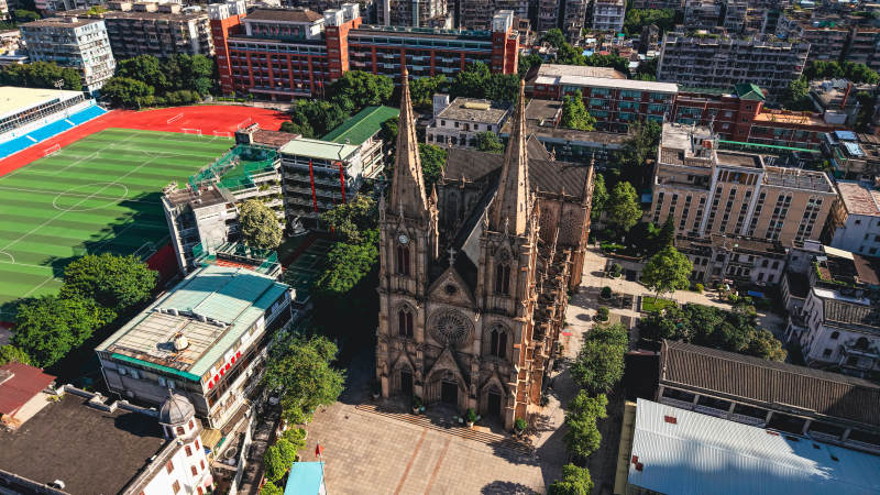 广州石室圣心大教堂图片